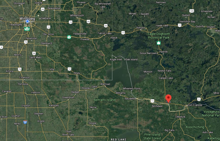 Crude oil is leaking near Emo, Ont.