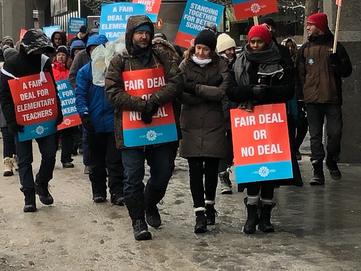 All 83,000 elementary teachers across Ontario are on strike. Feb 6, 2020.