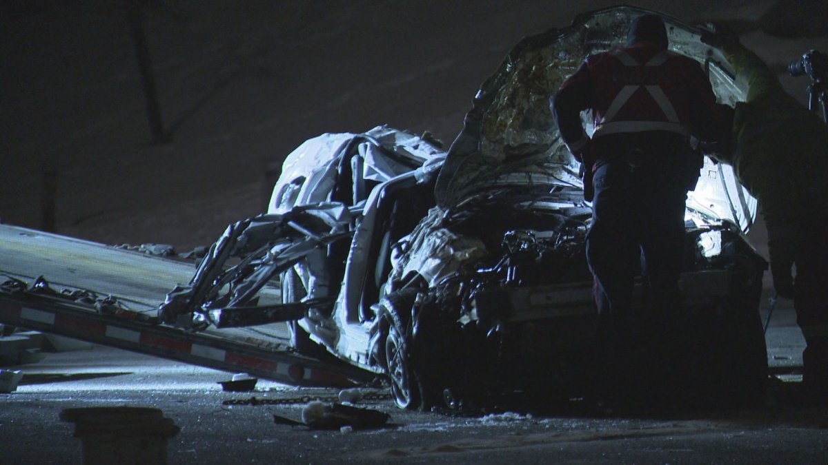 Calgary police were called shortly before midnight for reports of a single-vehicle rollover.