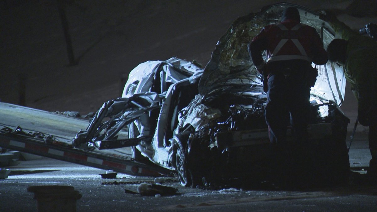 A man in his 40s was killed in a single-vehicle crash in northwest Calgary on Feb. 22, 2020.