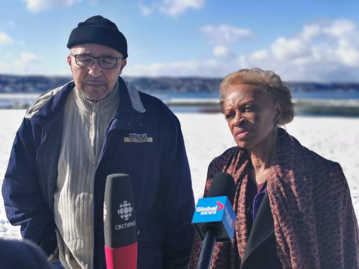 Irvine Carvery and Linda Mantley reflect on all of the “people they’ve lost” during the many decades that have passed since the community of Africville was demolished.