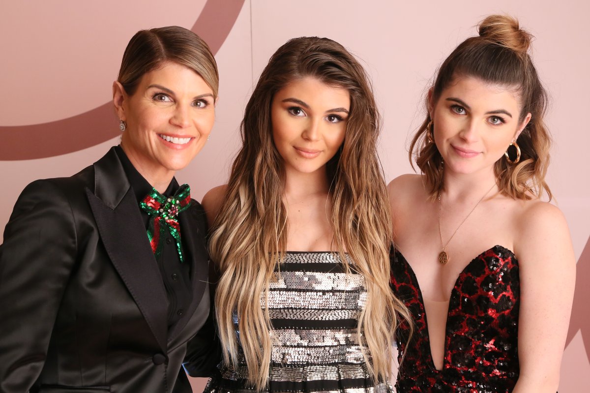 (L-R) Lori Loughlin, Olivia Jade Giannulli and Isabella Rose Giannulli celebrate the Olivia Jade X Sephora Collection Palette Collaboration Launching Online at Sephora.com on December 14, 2018 in West Hollywood, California.