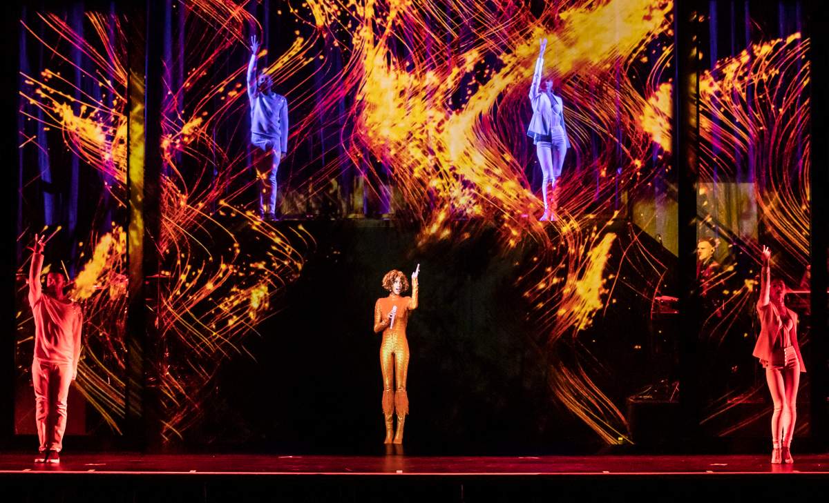 A dress rehearsal for the Whitney Houston hologram tour, which opens tonight at City Hall in Sheffield, England before embarking on a international tour.