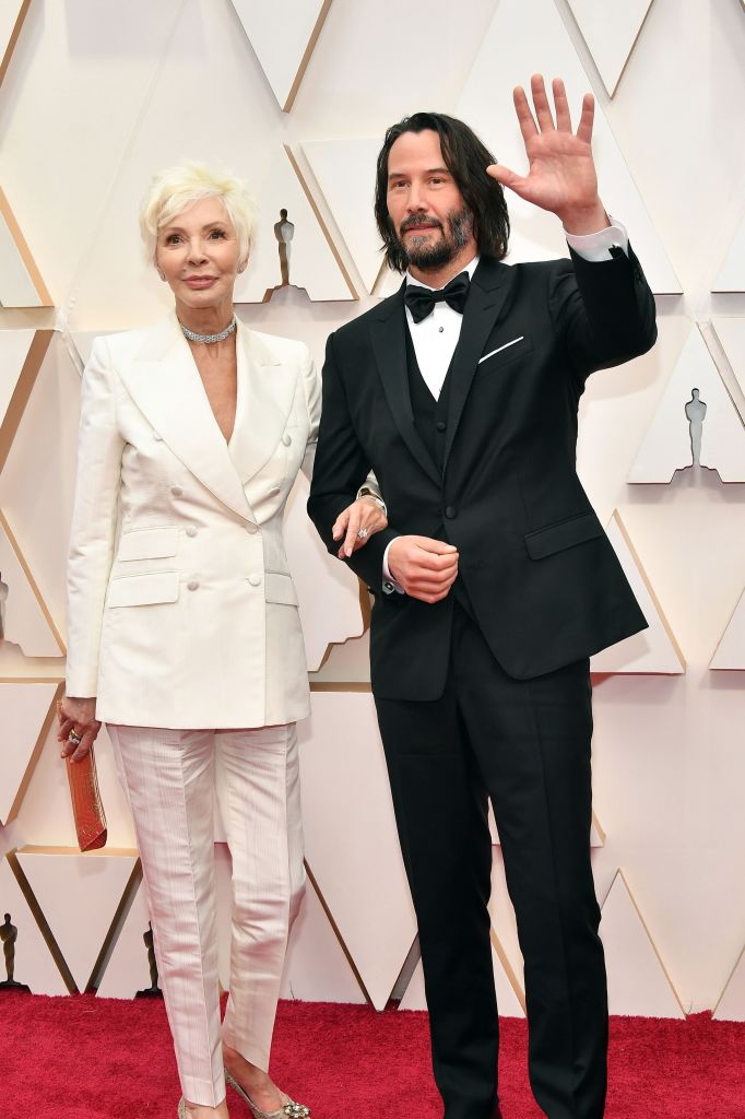 Keanu Reeves brings his mom to the 2020 Oscars red carpet - image