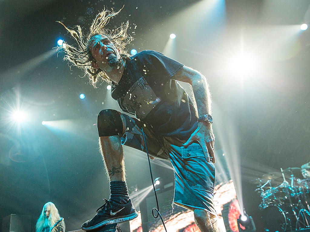 Randy Blythe of Lamb of God performs in concert at ACL Live on Feb. 8, 2016 in Austin, Tex.