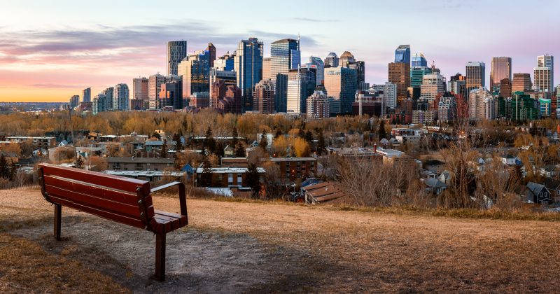 Calgary's skyline. 