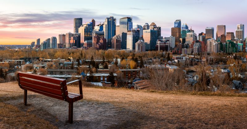Calgary's skyline. 