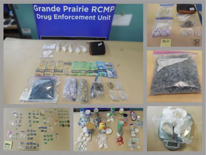 On Tuesday, RCMP issued a news release and said officers executed a search warrant at a Grande Prairie residence on Friday during which they seized · 1075 grams of fentanyl, 407 grams of cocaine, 265 grams of methamphetamine and an undisclosed amount of cash.