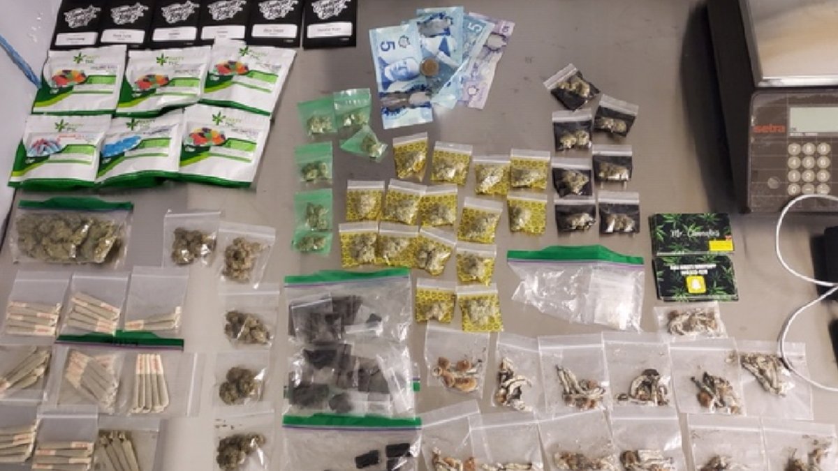 Hamilton police confiscated a significant amount of pot products from a man selling unlicensed product at Cannon and Ottawa Streets on Tuesday Feb. 18, 2020. 