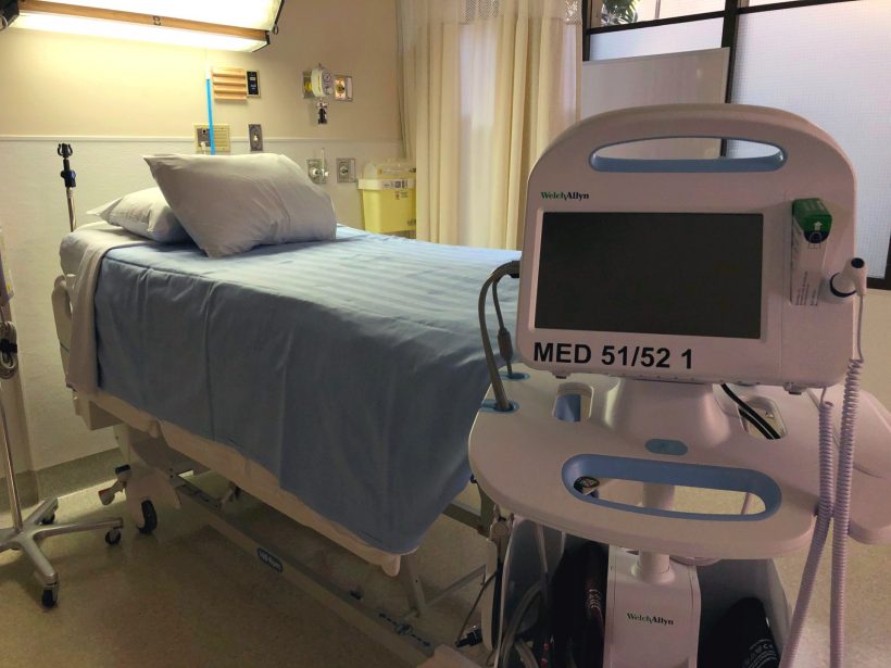 One of the new acute care beds at the Royal University Hospital.