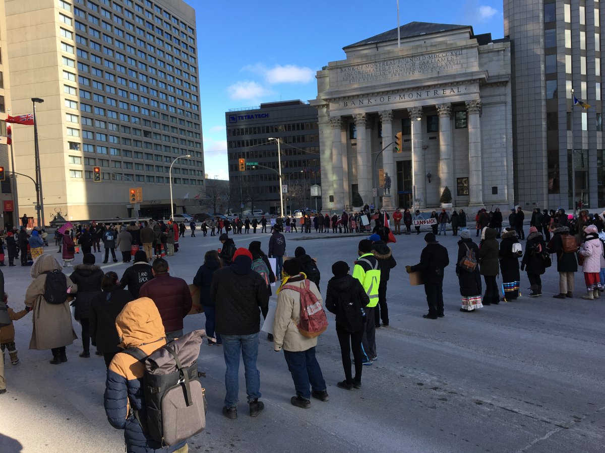 A round dance closed Portage and Main Wednesday afternoon.