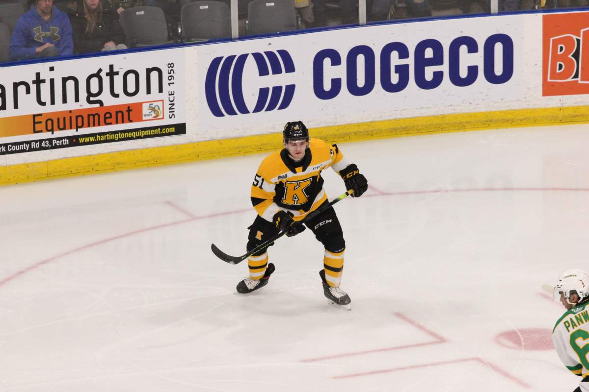 Shane Wright of the Kingston Frontenacs