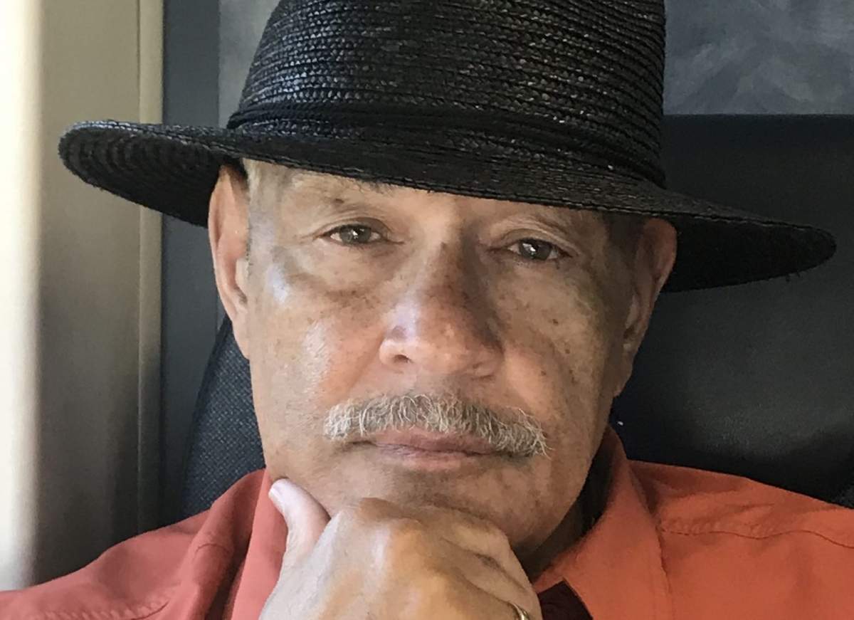 Calvin Lawrence during a photo shoot for his book Black Cop.