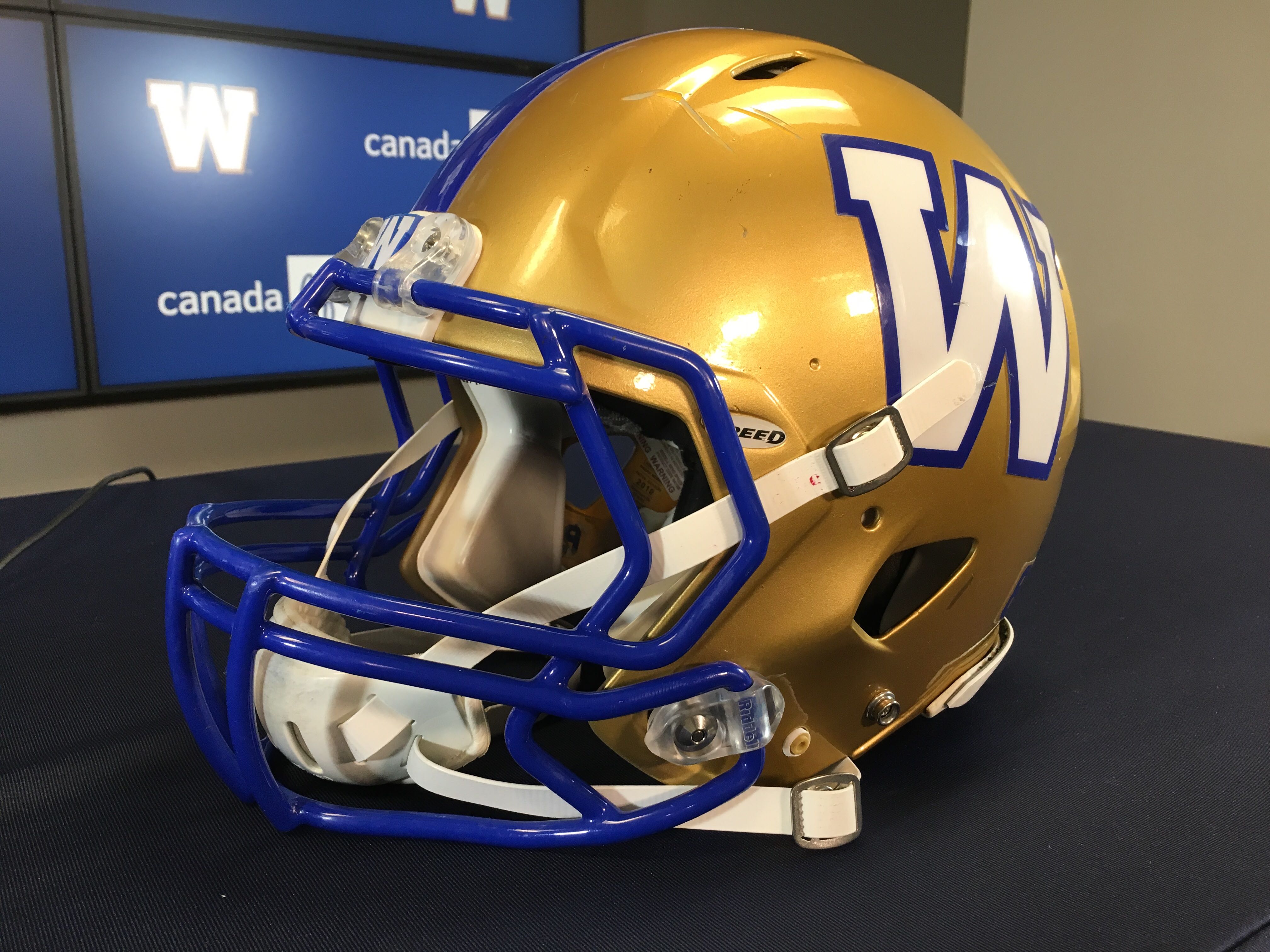 Blue 2024 bombers helmet