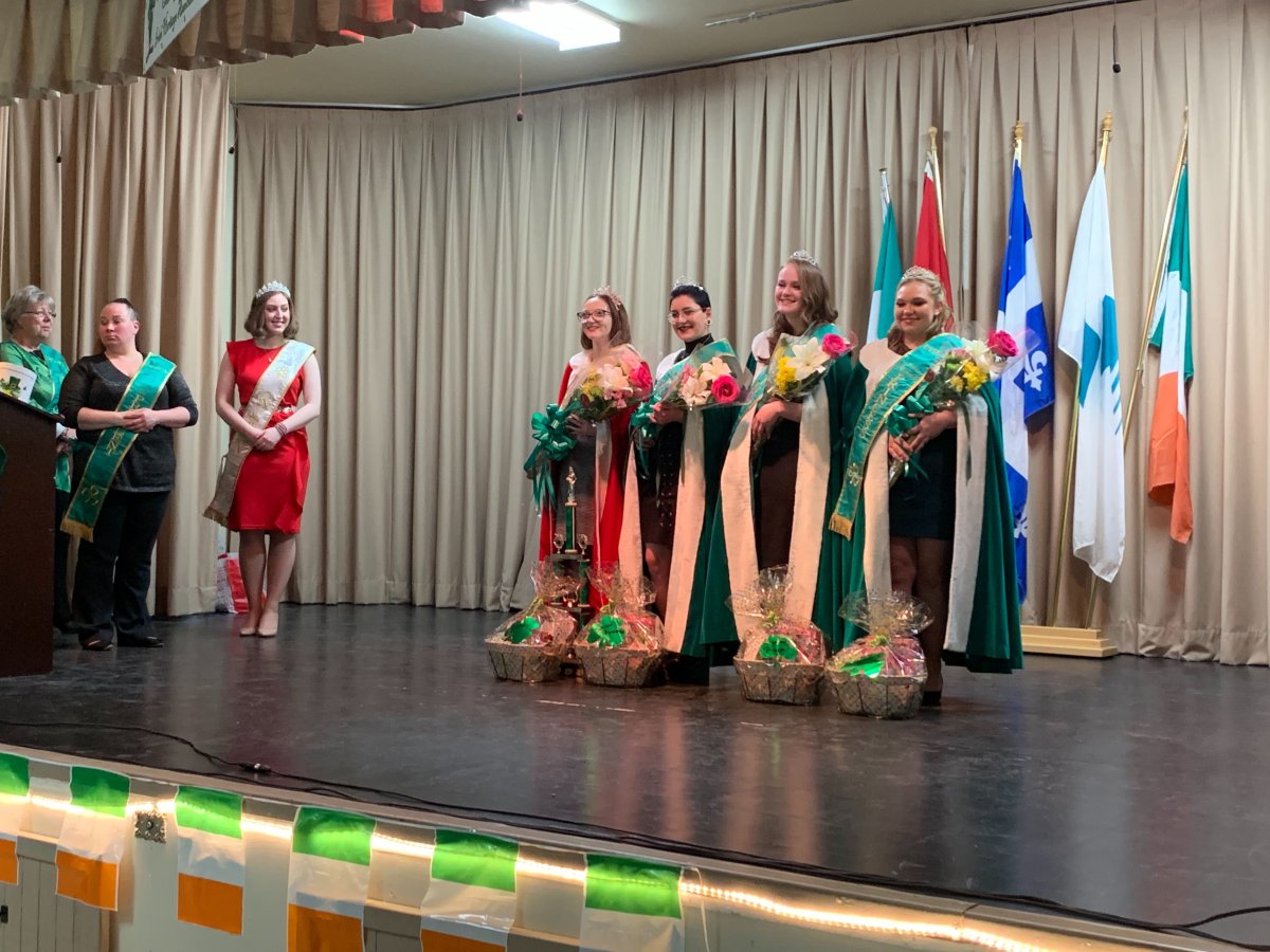 The Châteauguay and Valley Irish Heritage Association select their Queen and her court on Feb. 8, 2020.