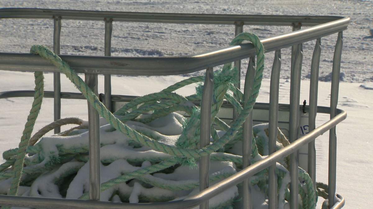 Walker says the bins have collected over 12,000 pounds of rope.