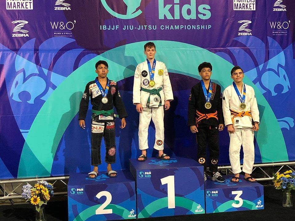 Logan Maconald, 14, picked up a gold medal at an international jiu-jitsu championship.