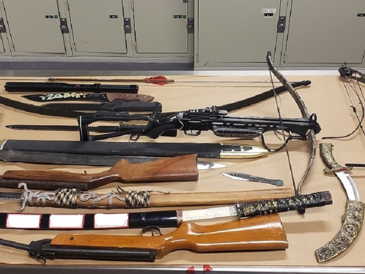 Police say suspected crystal meth was seized, along with weapons and firearms, when officers executed a search warrant in Rutland in late January.