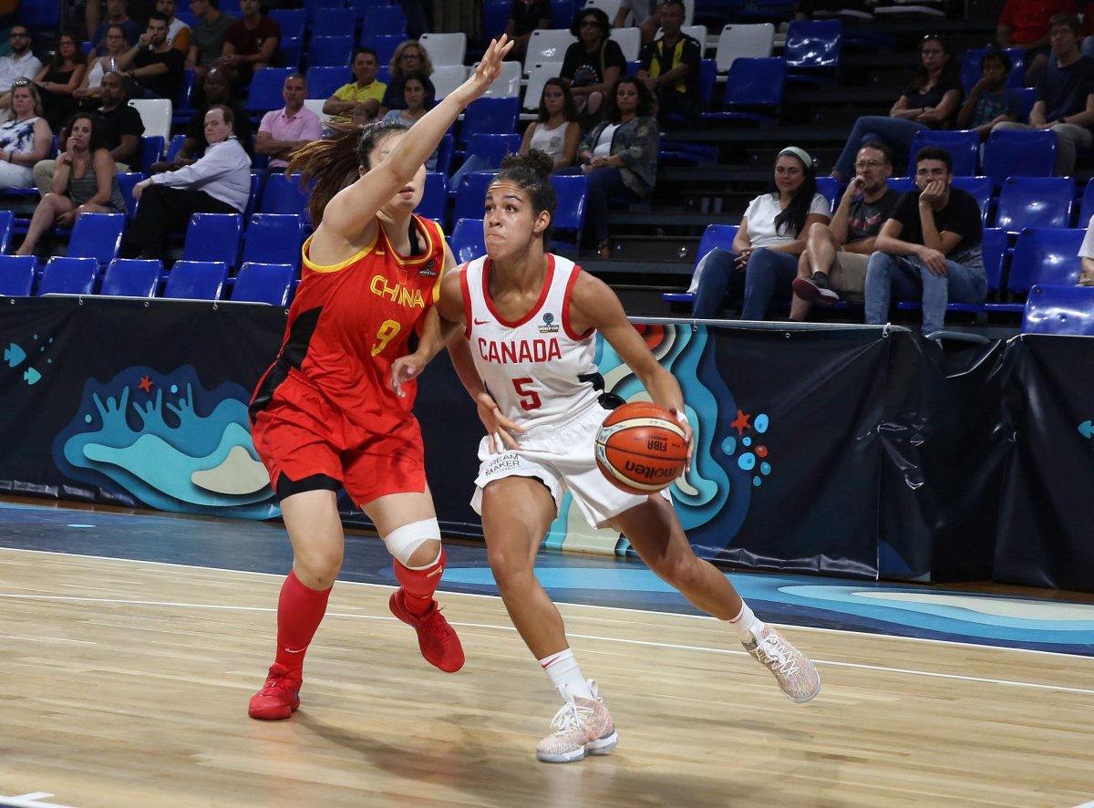 Canadian basketball star Kia Nurse (right) is one of three nominees for the 2019 Golden Horseshoe Athlete of the Year Award.