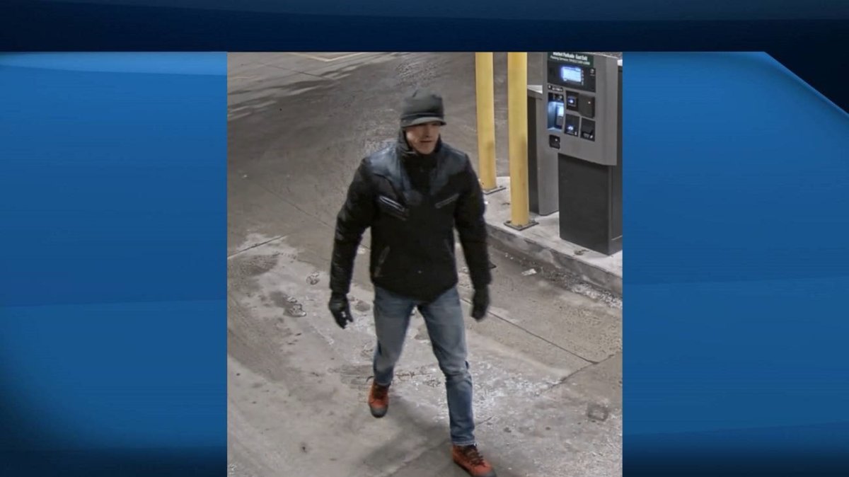 Guelph police want to speak a man after the Market Parkade was damaged on Feb. 8. 