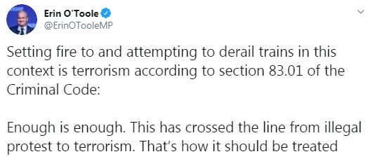 Do Tyendinaga Mohawk protests amount to ‘terrorism’? Experts say no - image