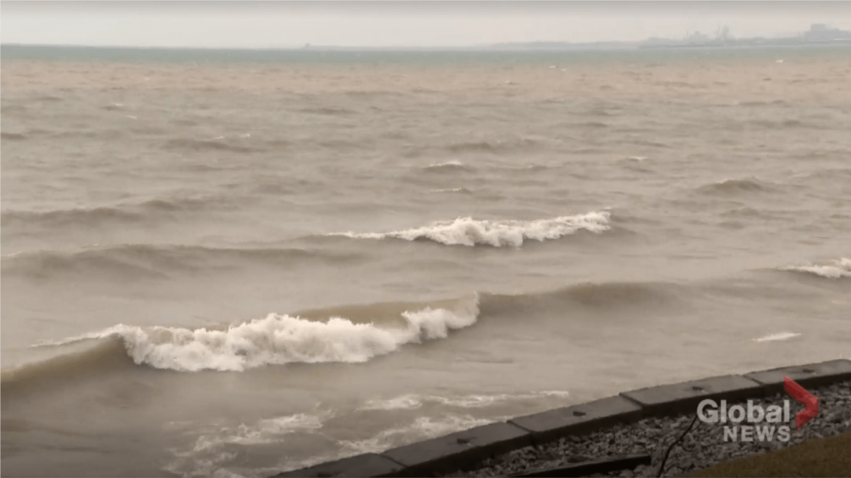 High winds created large waves, which suspended an underwater search for the body of nine-year-old Alexander Ottley on Tuesday.