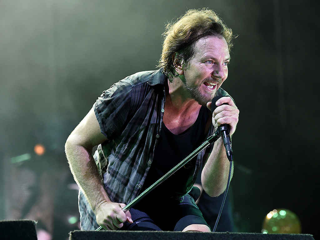 Eddie Vedder of Pearl Jam performs at Fenway Park on Sept. 4, 2018 in Boston, Mass.