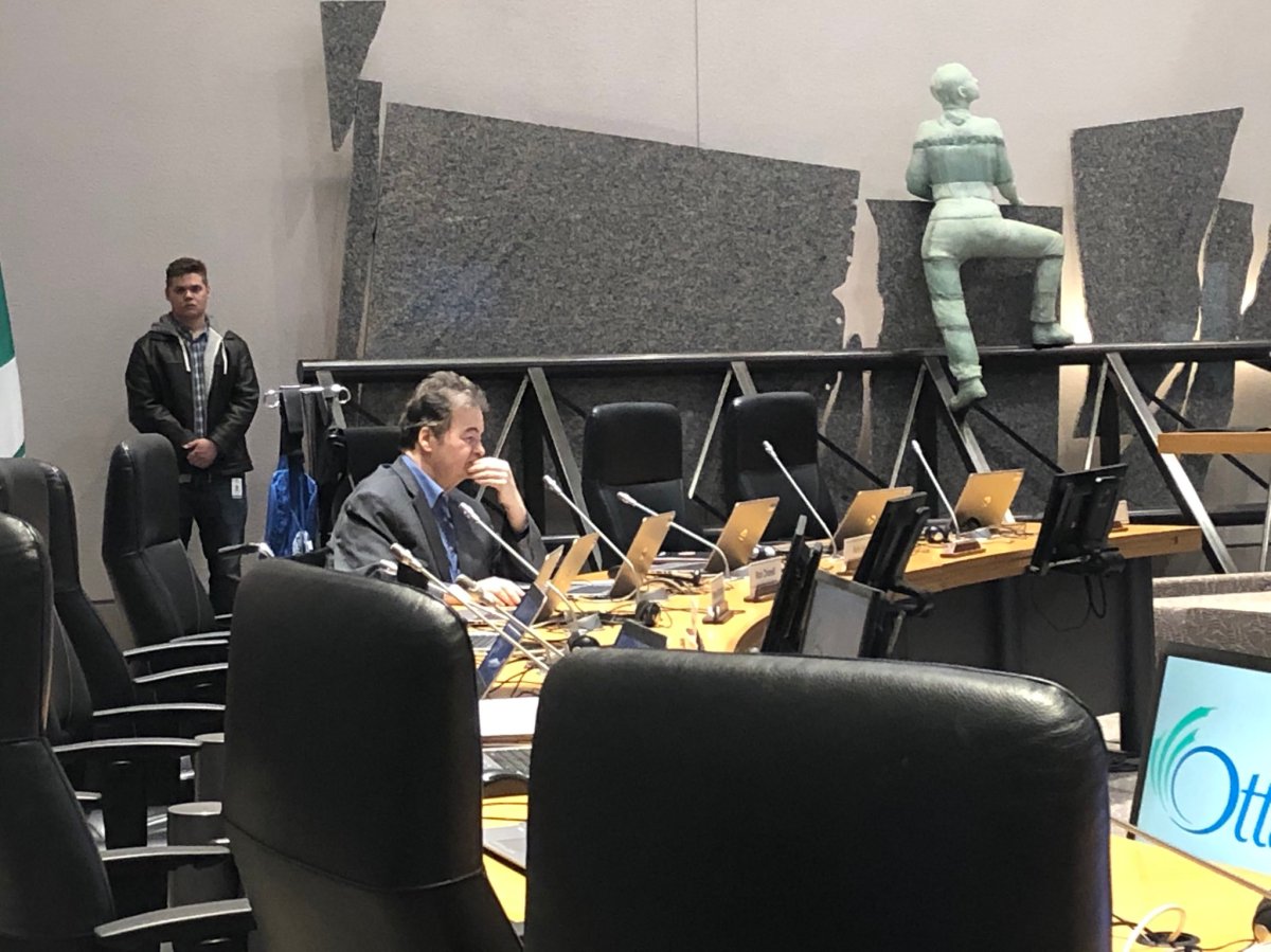 College Ward Coun. Rick Chiarelli pictured at Ottawa city council in Feb. 2020. The councillor is facing new complications from his heart surgery in December 2019, according to his director of strategic affairs and communications.