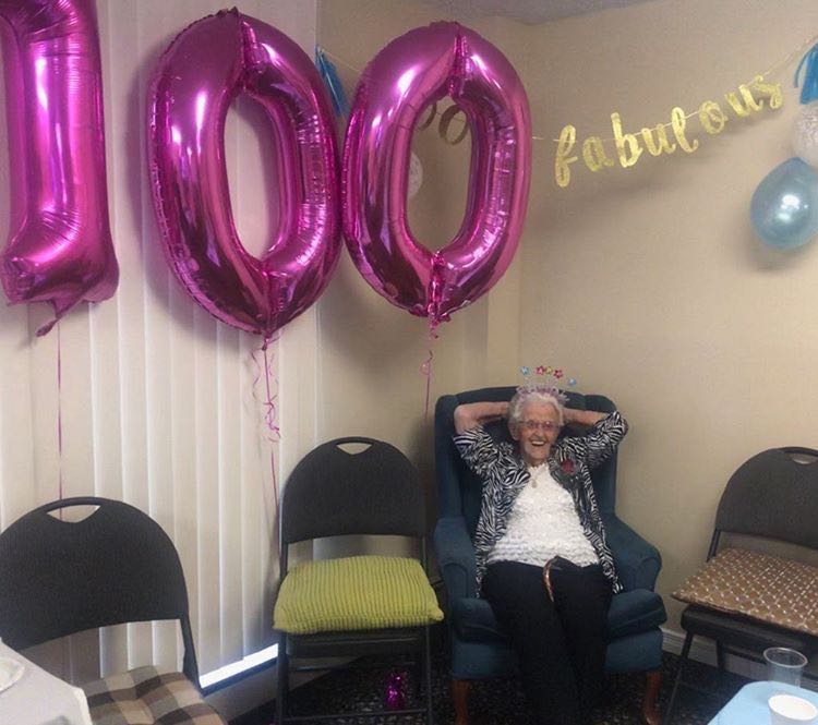 “When asked about what the most amazing thing she’s experienced in her 100 years she was at a loss, “there’s been so many things… I come from a time when I used to hand scrub my clothes, now you just push a button.