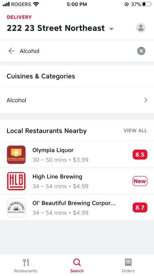 SkipTheDishes launches alcohol delivery in Calgary, Edmonton and Fort McMurray - image