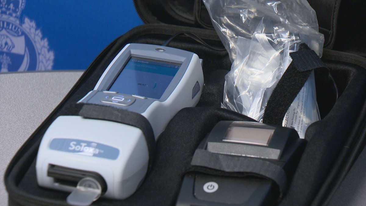 The SoToxa device checks for THC levels in drivers who are suspected of driving while under the influence of cannabis.