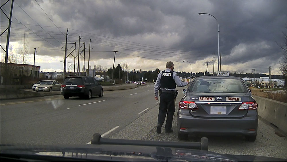 Coquitlam RCMP says it busted a student driver, mid-lesson, for impaired driving earlier this month. 