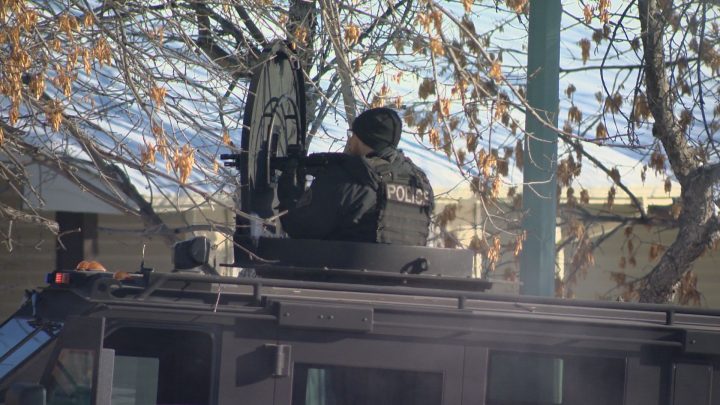 A member of the Saskatoon Police Tactical Support Unit.