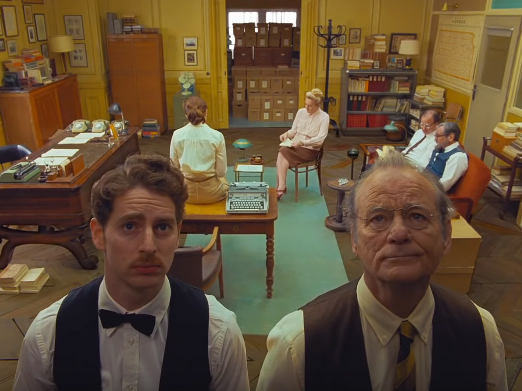 A scene from Wes Anderson’s 10th feature-length film, ‘The French Dispatch,’ set for a July 24, 2020 release.