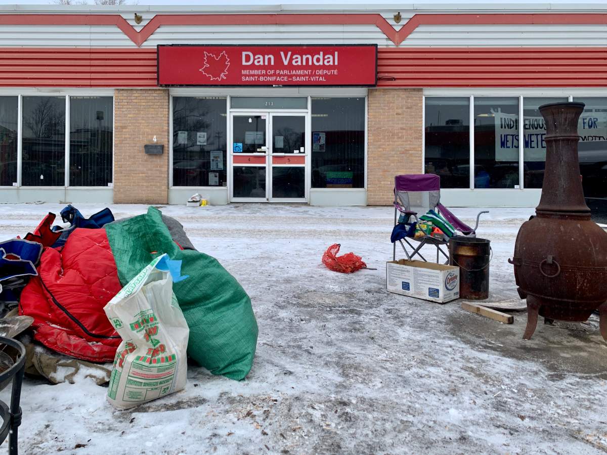 A group of youth protesters are packing up after occupying the office of Winnipeg MP Dan Vandal since Feb 4.