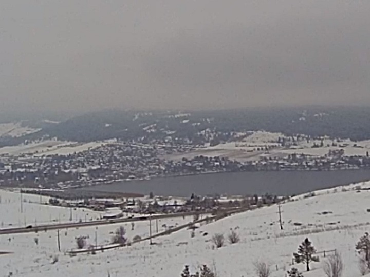 Weather conditions in Vernon on Thursday afternoon.