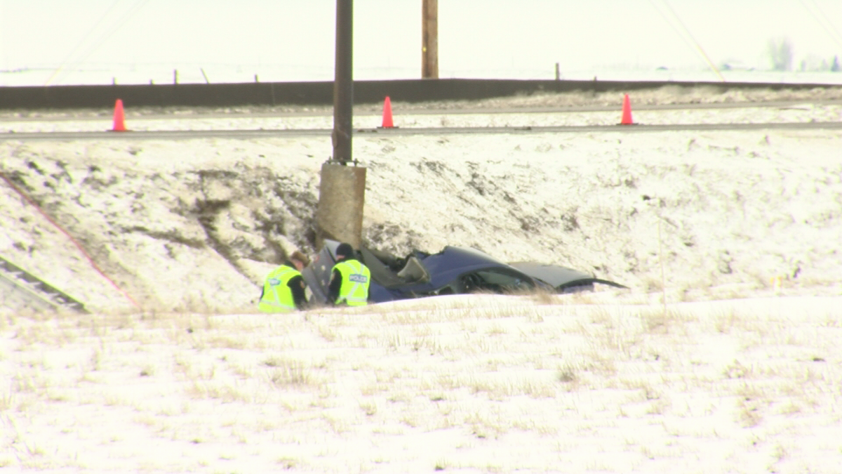 A 40-year-old man was killed in a single-vehicle crash on Highway 1 near Medicine Hat on Monday, Feb. 24, 2020.