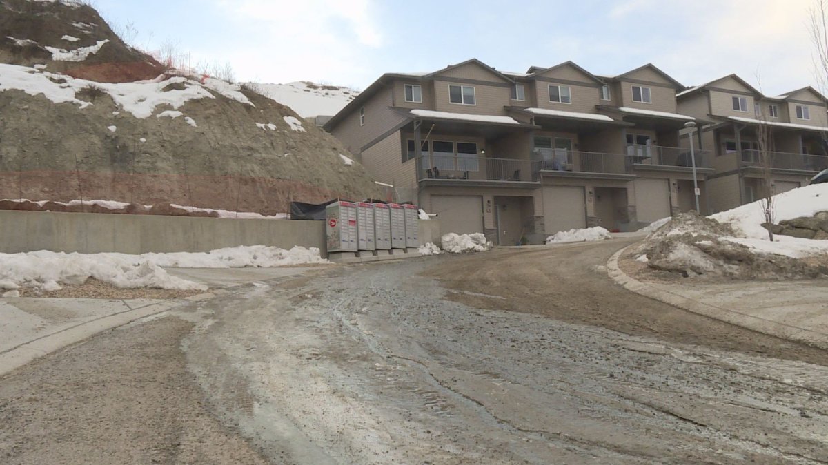 A small mudslide in Vernon caused a precautionary evacuation of six townhouse units on Saturday. 