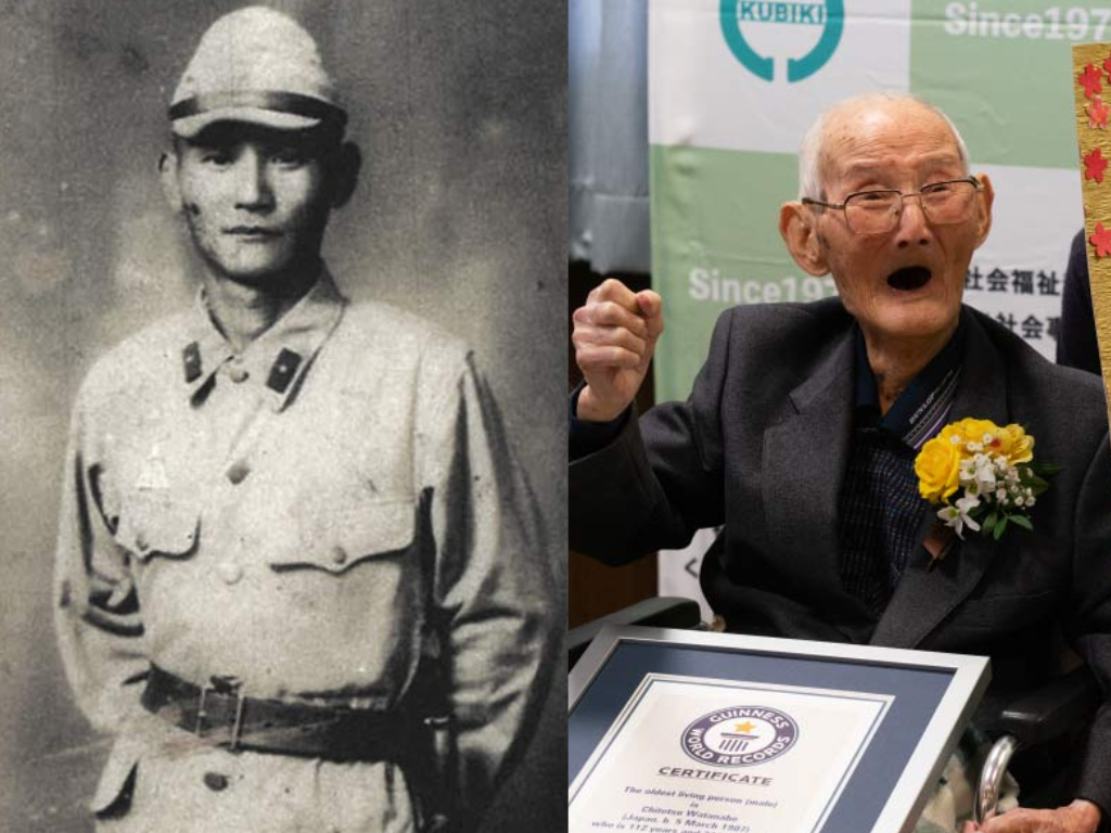 Japan's Chitetsu Watanabe from Niigata died at age 112 just weeks after being officially confirmed as the oldest man alive by Guinness World Records.