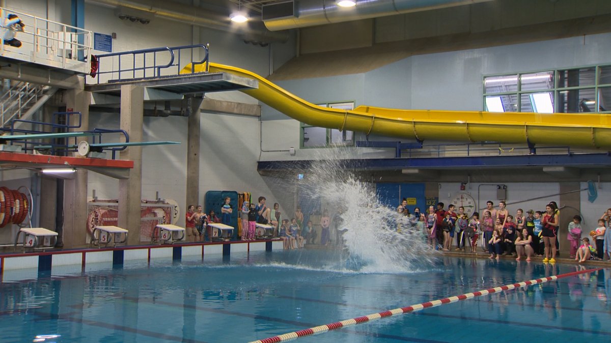 The Canada Games Aquatic Centre in Saint John hosted the second Walk the Plank event.