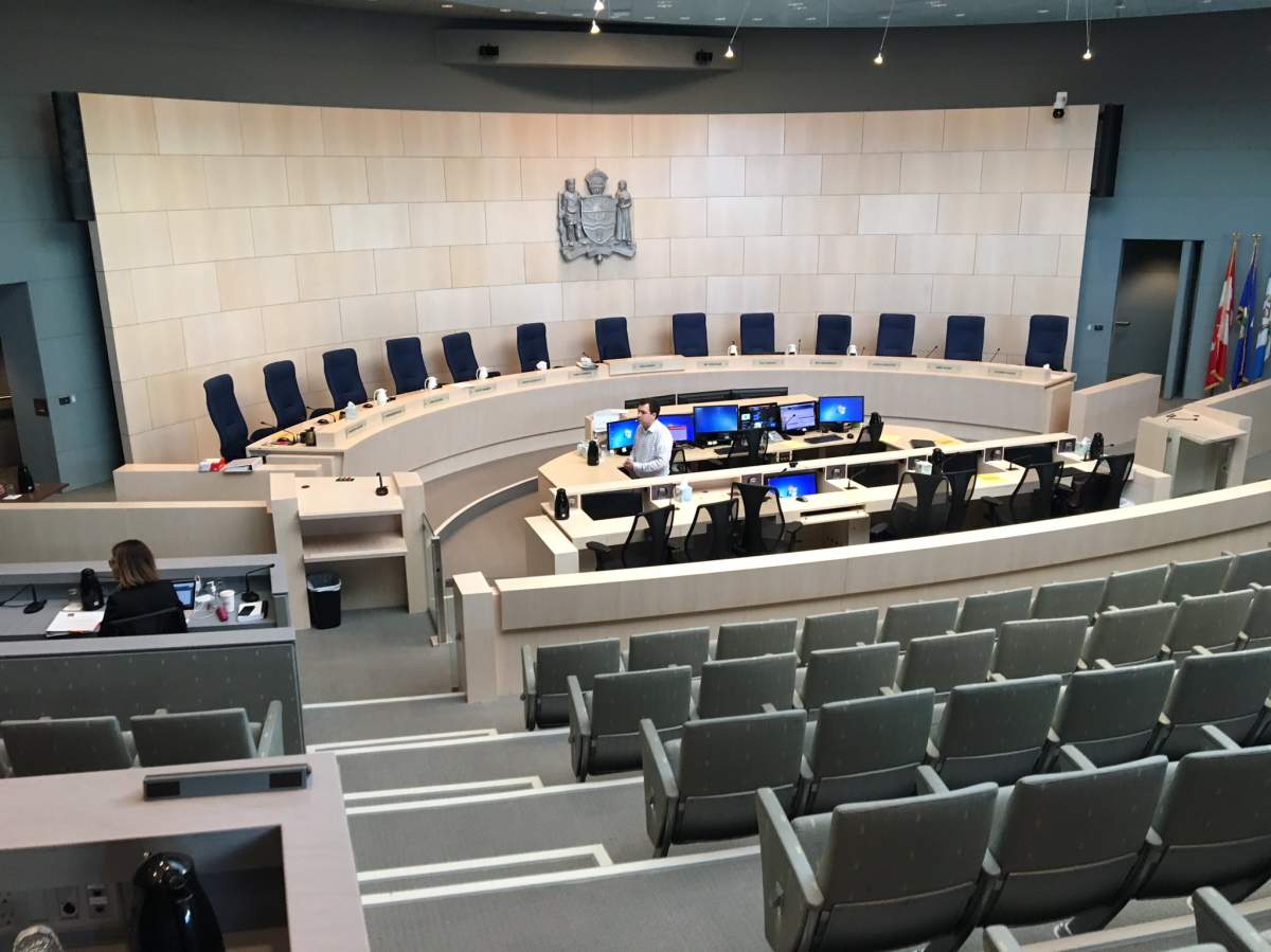 Edmonton City Council talks about coronavirus preparations. March 13, 2020.