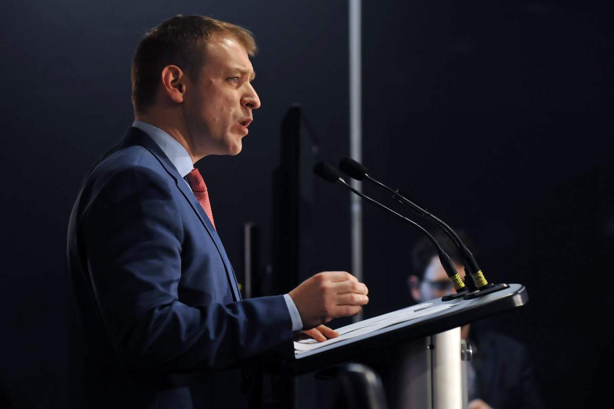 Dr. Andrew Furey officially enters the race to replace Dwight Ball as leader of the provincial Liberal party and Premier of Newfoundland and Labrador at the ALT Hotel in St. John's on March 3, 2020.