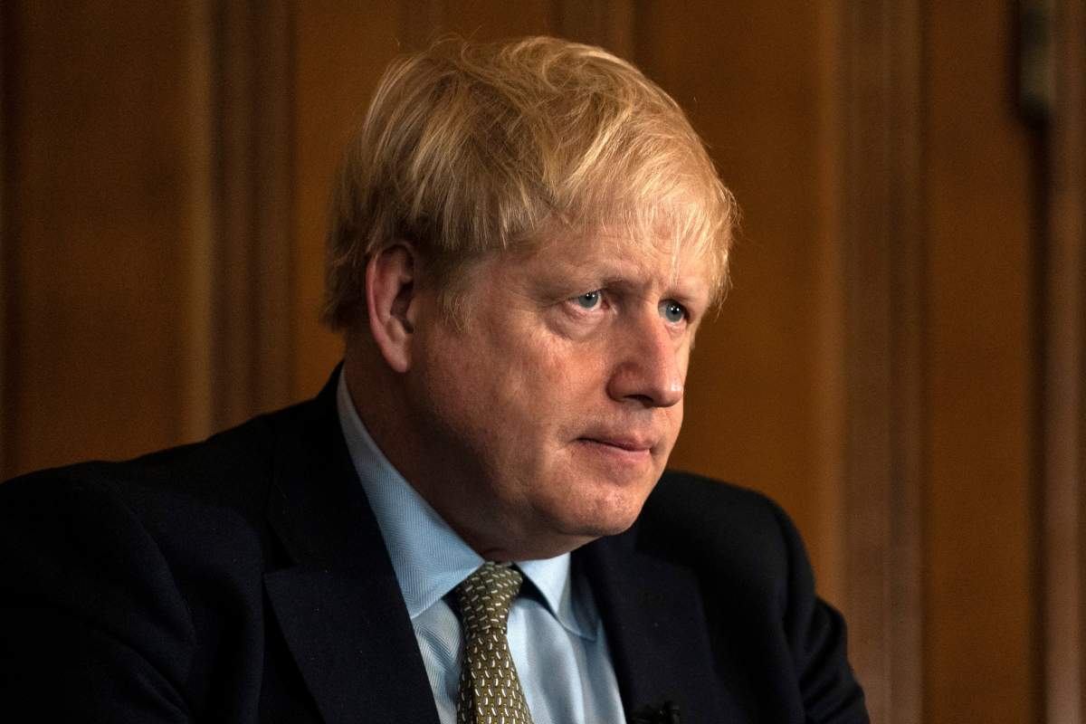 British Prime Minister Boris Johnson attends a panel event and reception to mark International Women's Day in 10 Downing Street, Central London, Britain, 05 March 2020.  