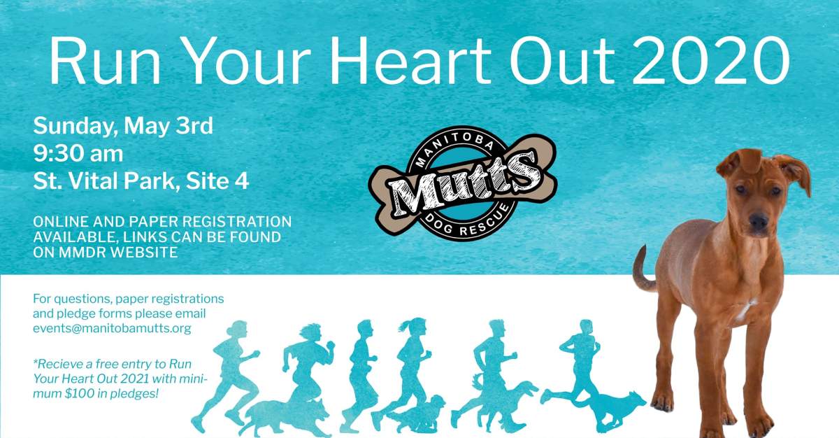 Manitoba Mutts Dog Rescue Inc – 8th Annual Run your Heart Out - image