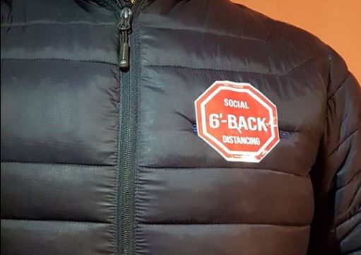 ‘This is reality’: Moncton couple creates stickers to promote social distancing - image