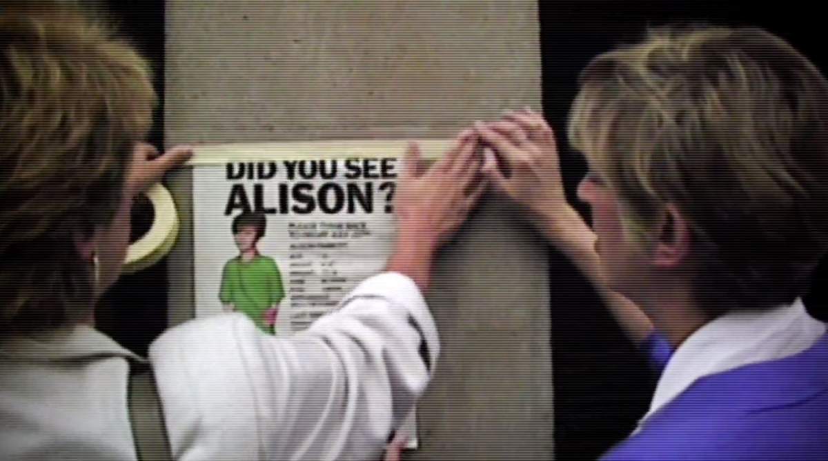 Alison Parrott missing posters.