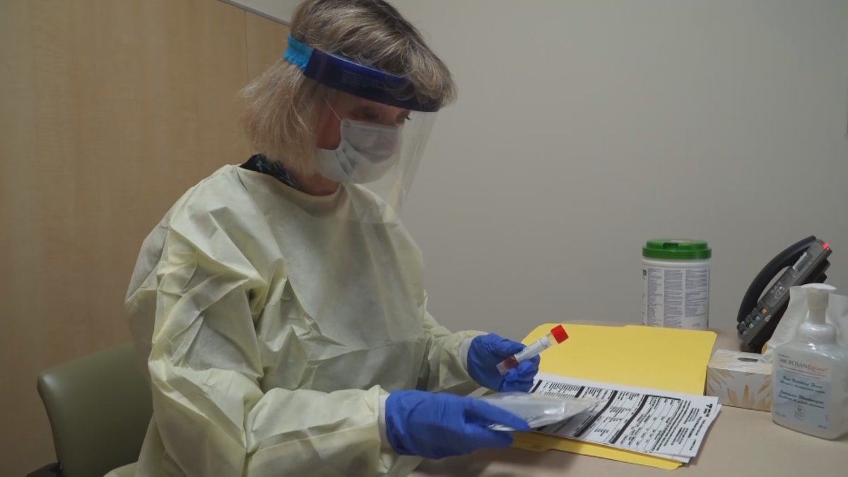 A look inside an assessment centre in Calgary where coronavirus testing is done.