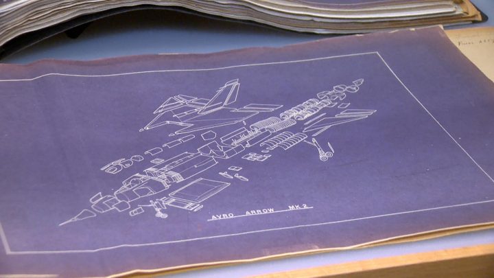 Secret blueprints are now on display at the Diefenbaker Canada Centre in Saskatoon as part of an exhibit telling the story of the Arrow.