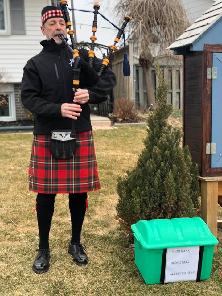 Denis Faubert is one of the many people in Kingston doing their part to bring cheer during difficult times.