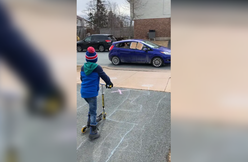 Halifax boy gets drive-by birthday to remember - image